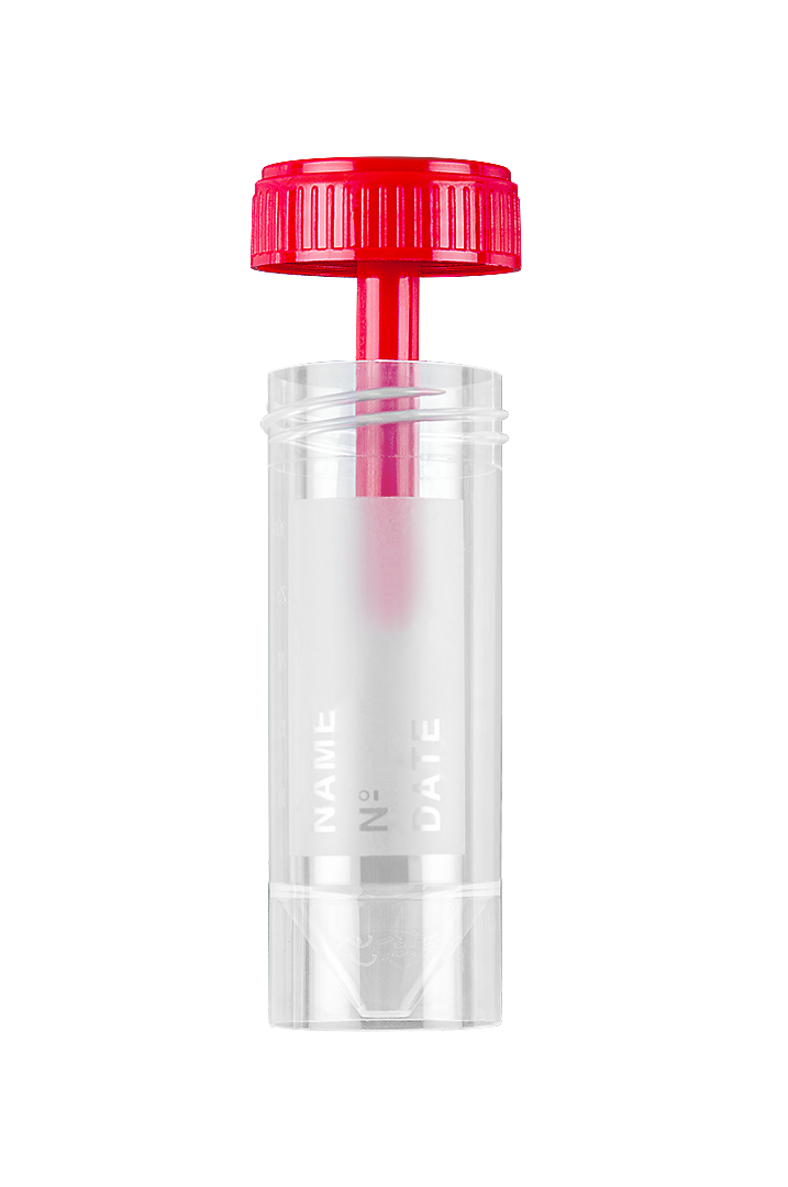 Coprotainer® Stool Containers with Frosted Label with Screw Cap Apart, Polypropylene, 30 ml (25130)