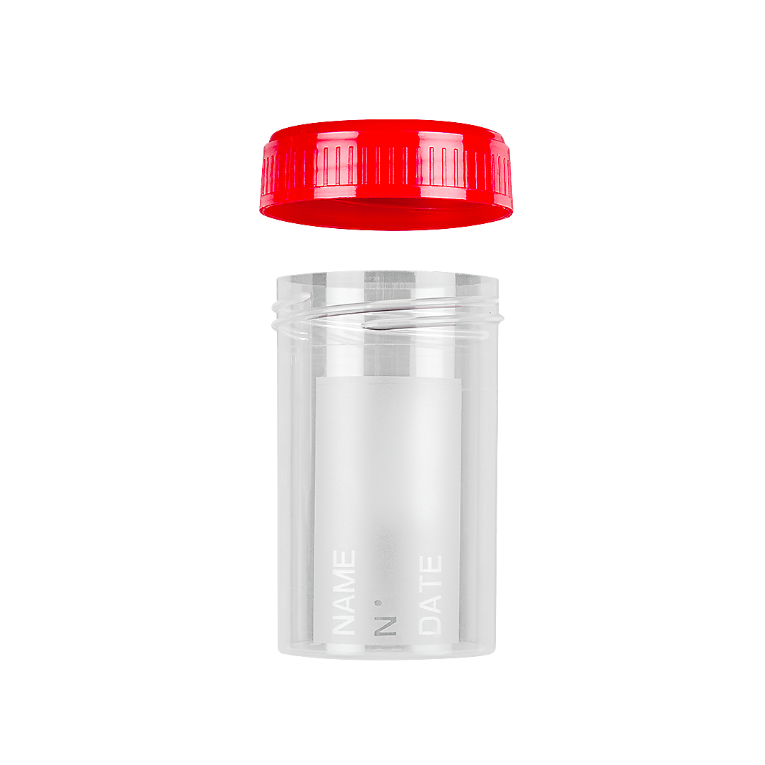 Urintainer® Urine Containers with Frosted Label with Screw Cap Apart, Polypropylene, 60 ml (25180)