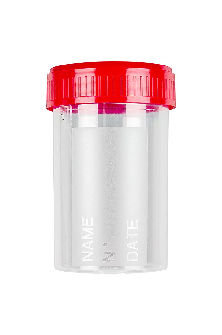 Urintainer® Urine Containers with Frosted Label, Polypropylene, 60 ml (25183)