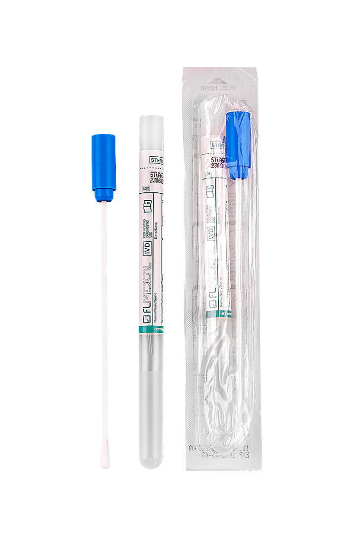 Swab Plastic Stick with Rayon Tip in Polypropylene Test Tube 12x150 mm with Stuart Transport Medium (26066)