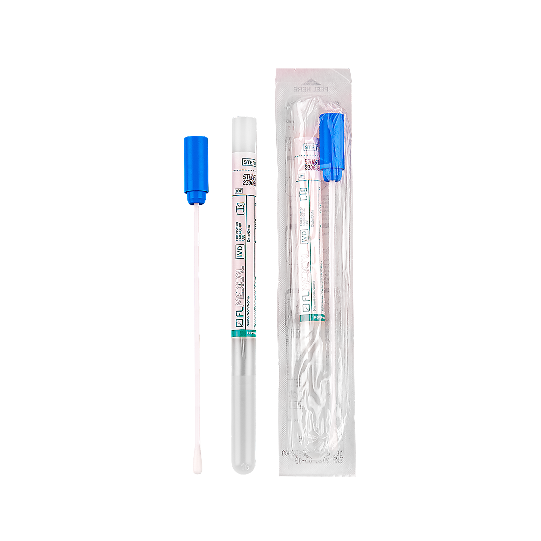 Swab Plastic Stick with Rayon Tip in Polypropylene Test Tube 12x150 mm with Stuart Transport Medium (26066)