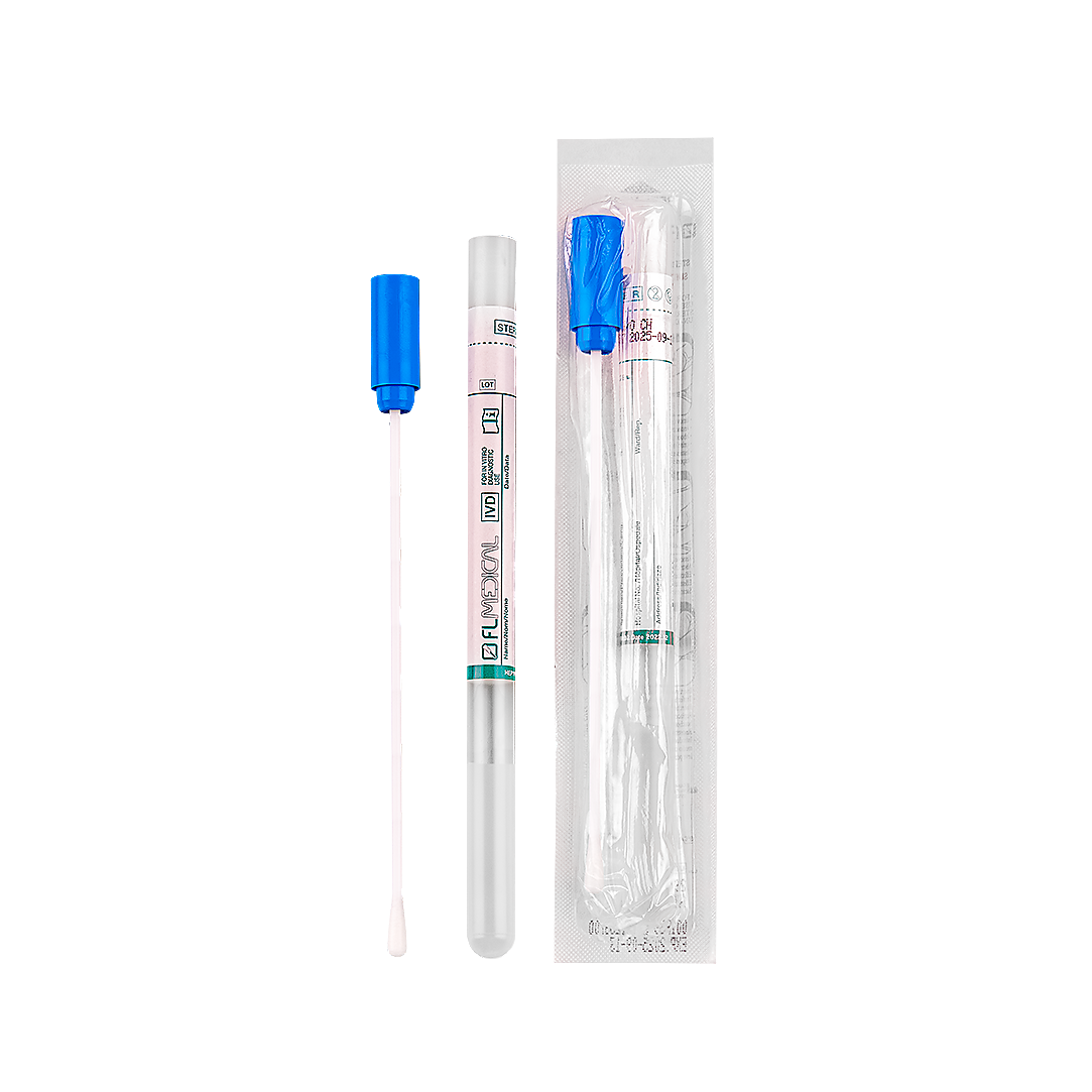 Swab Plastic Stick with Rayon Tip in Polypropylene Test Tube 12x150 mm with Amies Transport Medium (26068)