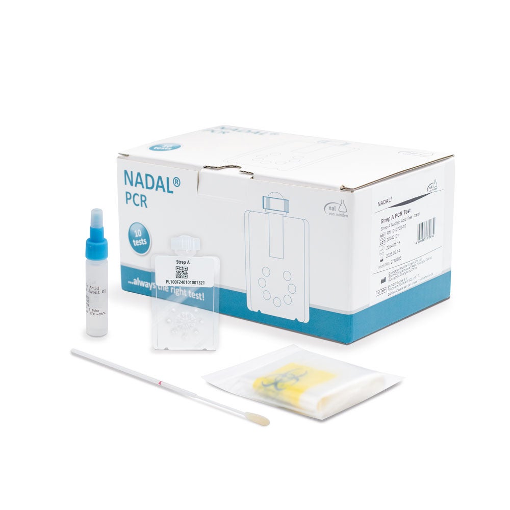 NADAL Strep A PCR Test for NADAL PCR Analyzer, 10 Tests (2710505)