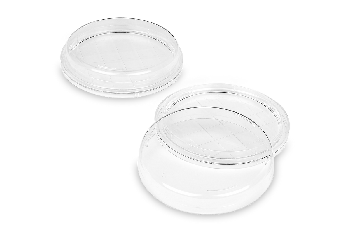 Contact Petri Dish Triple Vents with Counting Grid ø 55 mm, Polystyrene (29070)
