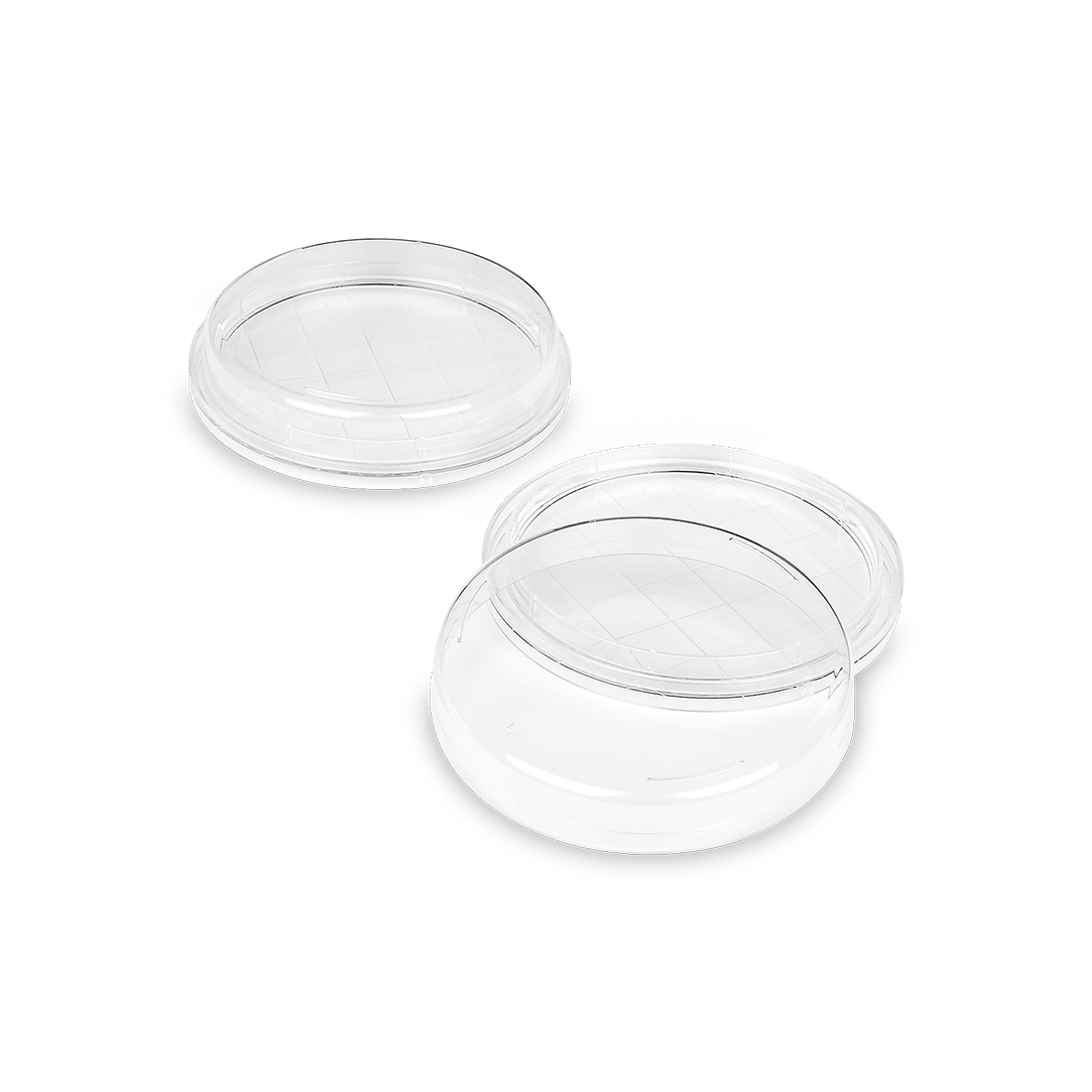 Contact Petri Dish Triple Vents with Counting Grid ø 55 mm, Polystyrene (29070)