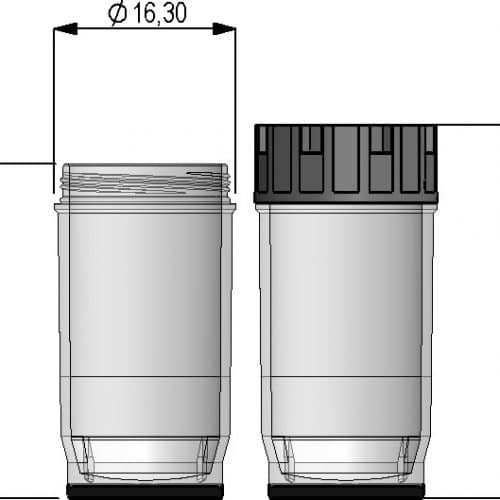 3.50ml Screw Cap Tubes with External Thread Flat bottom - Sample Storage Tubes - Micronic
