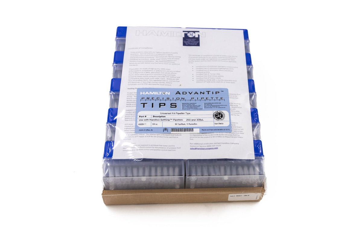 Advantip 300 µL Racked Tips 68009-11 - Benchtop & Handheld Solutions - Hamilton Company