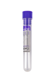 Blood Collection Tubes with K3 EDTA, 2.5-5 ml blood, violet cap (32107)