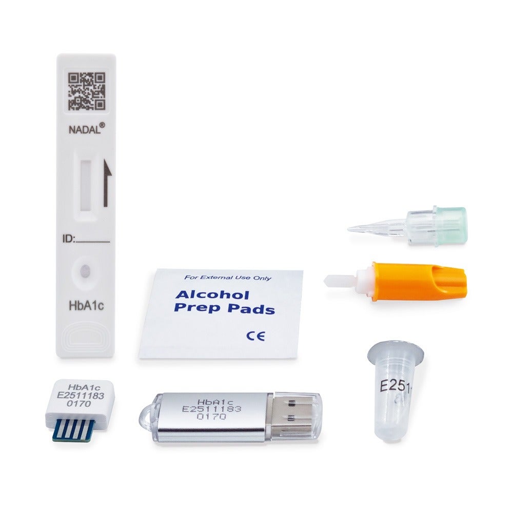 NADAL HbA1c Glycosylated Hemoglobin Test Kit (FIA), 25 Tests (3240201)