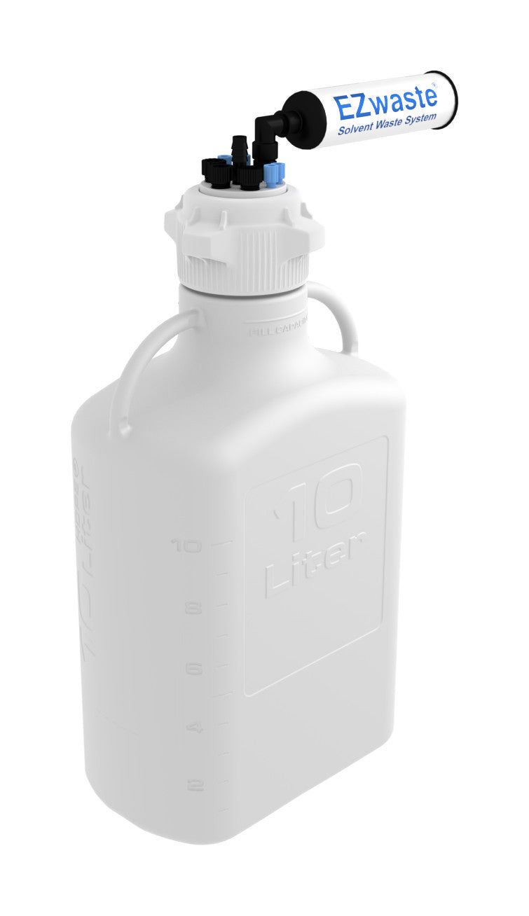 EZwaste® HPLC Solvent Waste System, Heavy Duty Reusable Carboy, 83B VersaCap (332-2412-OEM) — Foxx Life Sciences
