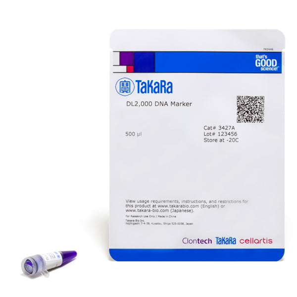 Wide-Range DNA Ladder (100-2,000 bp) 3427A - Cloning - Takara Bio