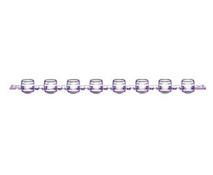 SAPPHIRE 8-CAP STRIP, PP - Violet / Domed, For 6732Xx - Greiner Bio-One (373277)