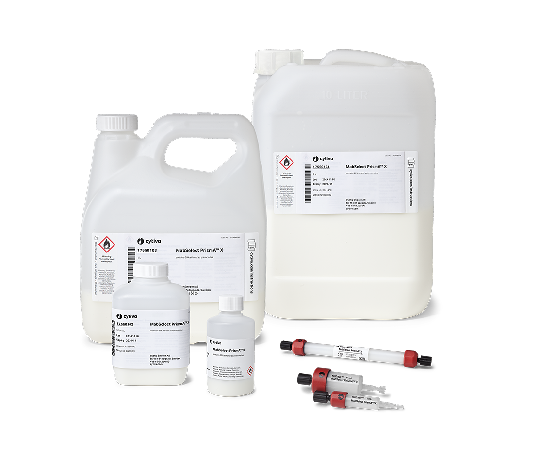 MabSelect PrismA™ X protein A resin 17550103 - Chromatography products - Cytiva