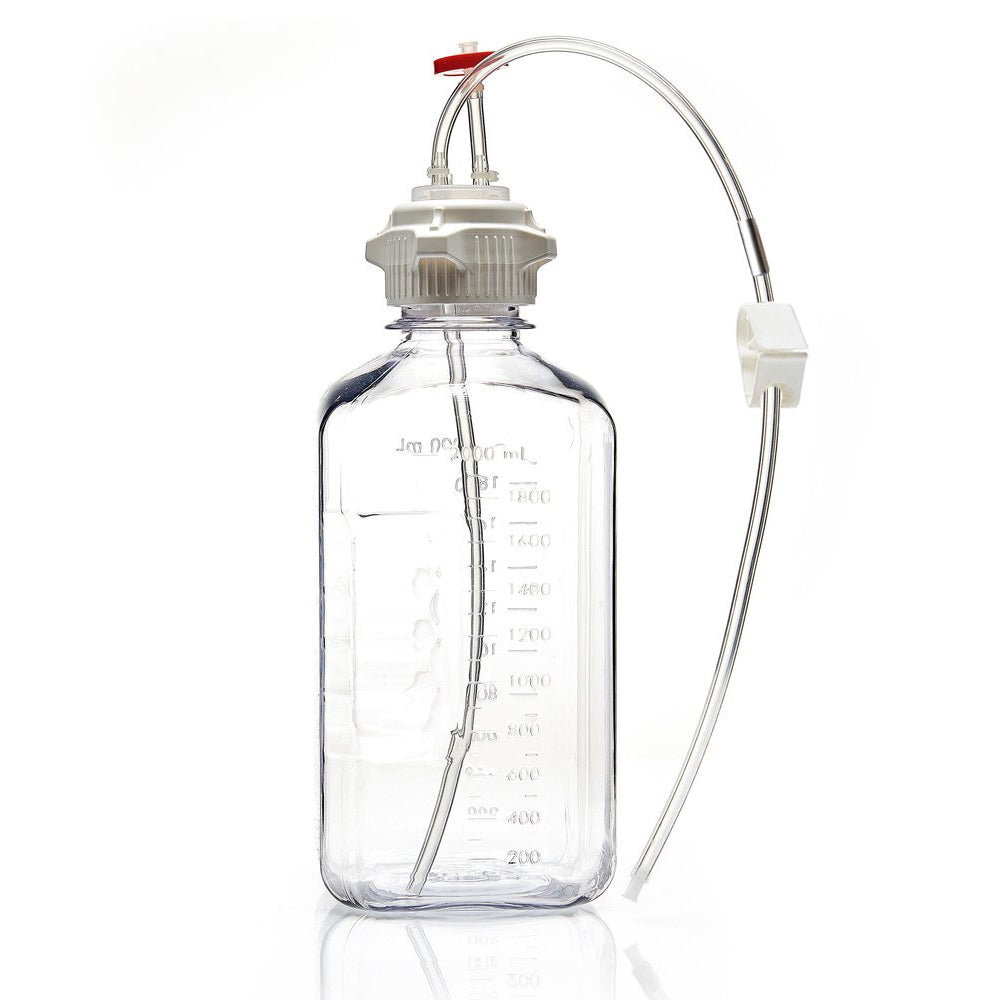 EZBio® MTO 2L Bottle Assembly, 53B VersaCap®, w/ Pinch Pipe, 10/CS (437-9307-FLS) — Foxx Life Sciences