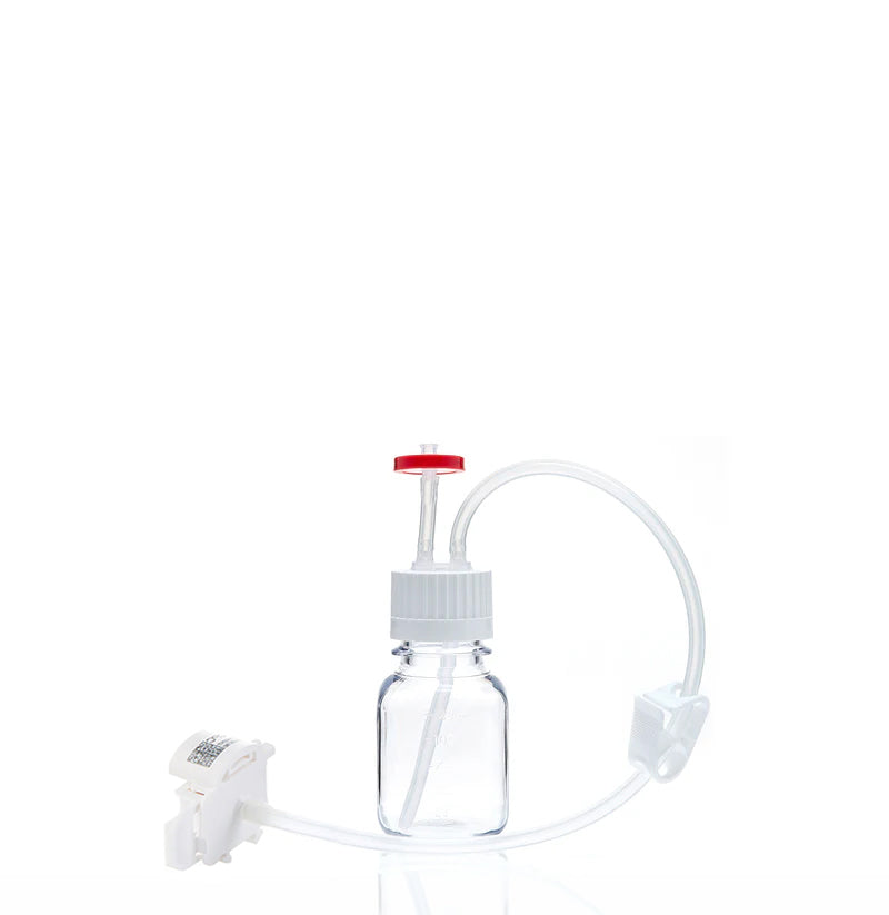 EZBio® MTO 125mL Bottle Assembly with molded Silicone Adapter, 38-430 VersaCap®, 10/CS (437-E003-FLS) — Foxx Life Sciences