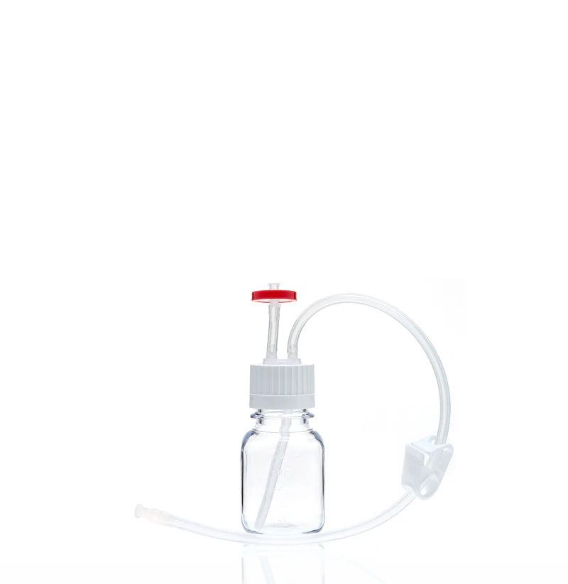 EZBio® MTO 125mL Bottle Assembly with molded Silicone Adapter, 38-430 VersaCap®, 10/CS (437-E003-FLS) — Foxx Life Sciences