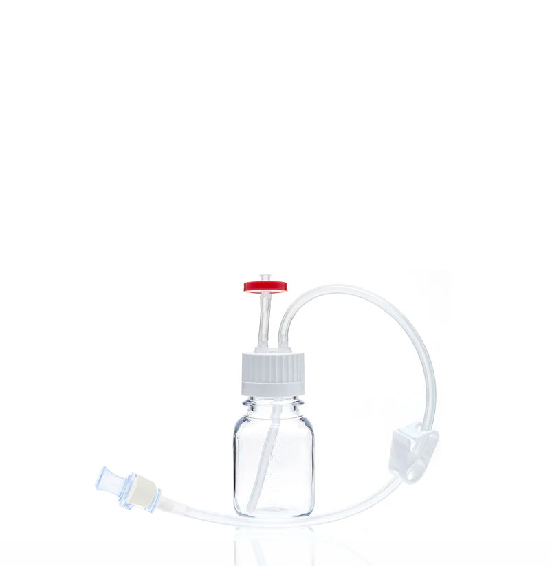 EZBio® MTO 125mL Bottle Assembly with molded Silicone Adapter, 38-430 VersaCap®, 10/CS (437-E003-FLS) — Foxx Life Sciences