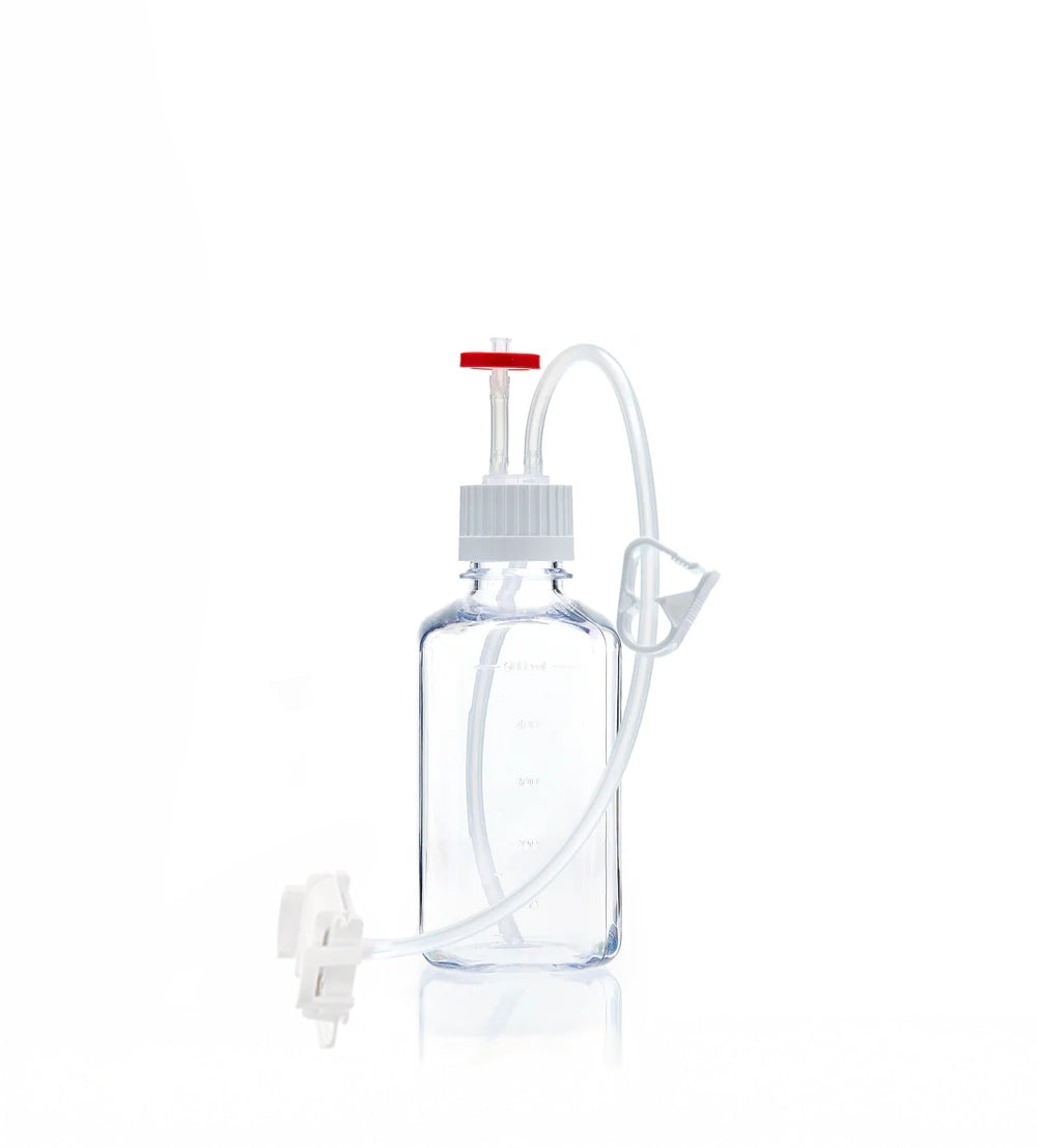 EZBio® MTO 500mL Bottle Assembly with molded Silicone Adapter, 38-430 VersaCap®, 10/CS (437-E005-FLS) — Foxx Life Sciences