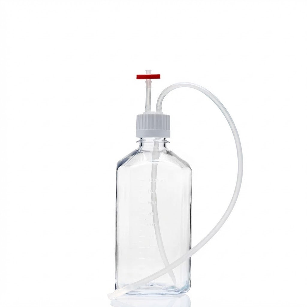 EZBio® MTO 1L Bottle Assembly with molded Silicone Adapter, 38-430 VersaCap®, 10/CS (437-E006-FLS) — Foxx Life Sciences