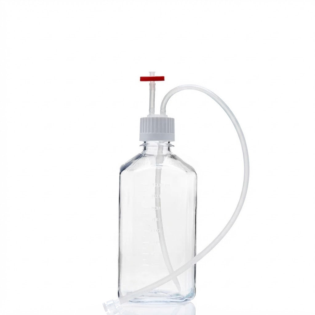 EZBio® MTO 1L Bottle Assembly with molded Silicone Adapter, 38-430 VersaCap®, 10/CS (437-E006-FLS) — Foxx Life Sciences