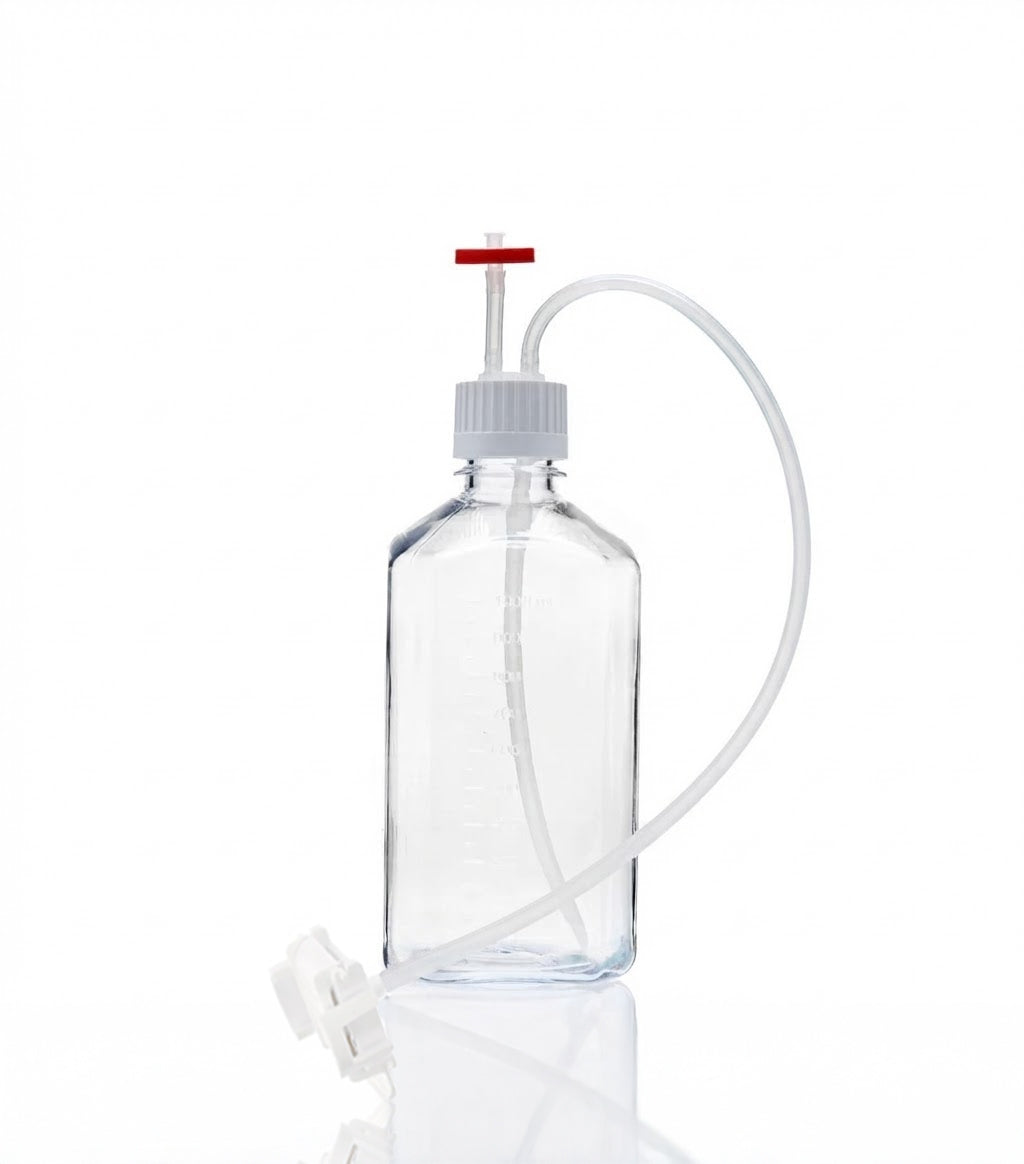 EZBio® MTO 1L Bottle Assembly with molded Silicone Adapter, 38-430 VersaCap®, 10/CS (437-E006-FLS) — Foxx Life Sciences