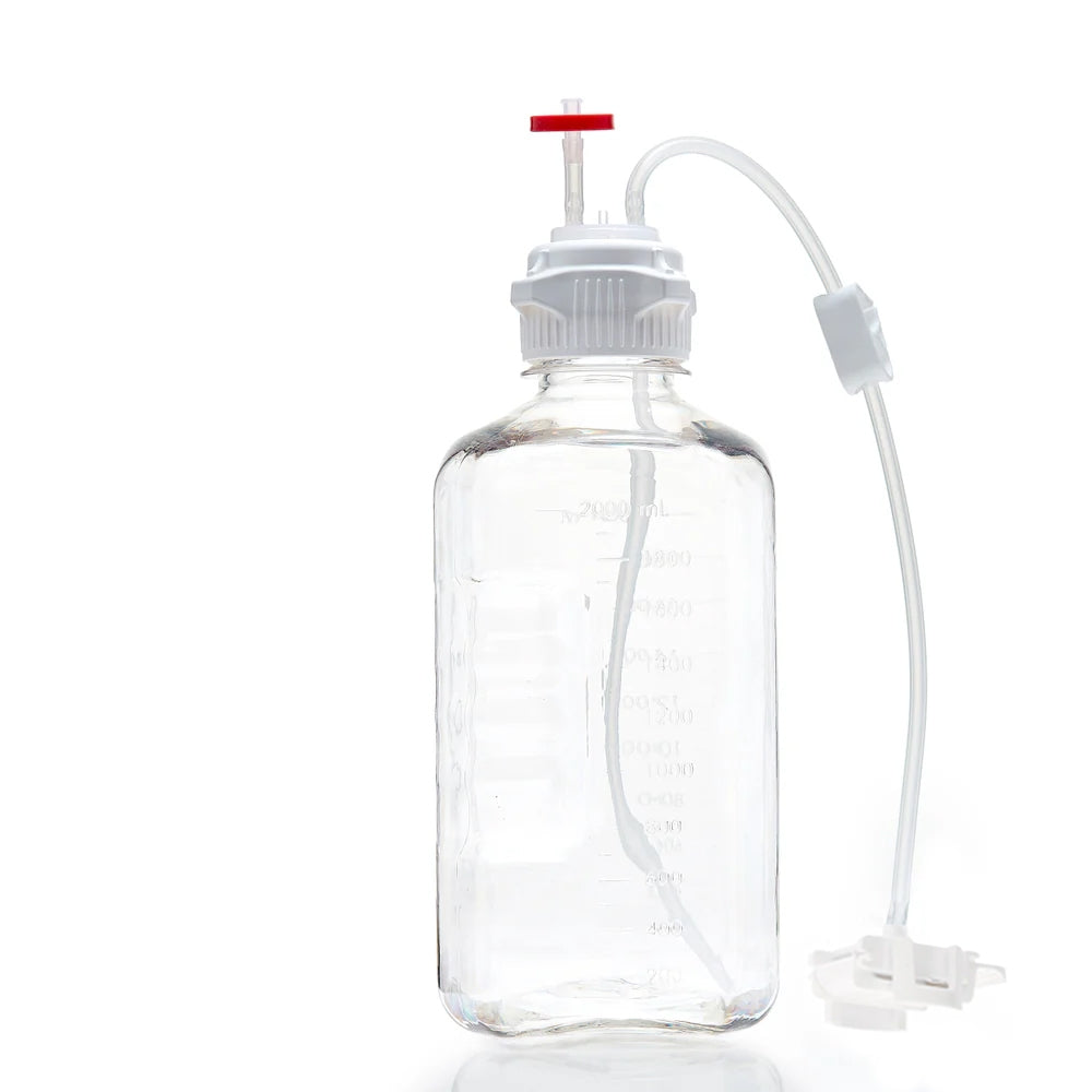 EZBio® MTO 2L Bottle Assembly with molded Silicone Adapter, 53B VersaCap®, 10/CS (437-E007-FLS) — Foxx Life Sciences
