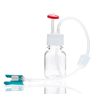 EZBio® MTO 125mL Bottle Assembly with molded Silicone Adapter, 38-430 VersaCap®, 10/CS (437-E003-FLS) — Foxx Life Sciences