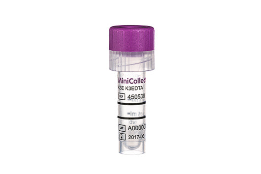 MiniCollect® TUBE 0.25/0.5 ml K3E K3EDTA - Capillary Blood Collection - Greiner Bio-One (450530)