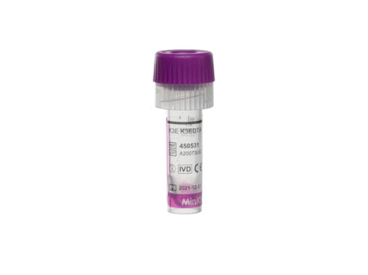 MiniCollect® TUBE 1 ml K3E K3EDTA - Capillary Blood Collection - Greiner Bio-One (450531)