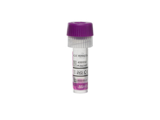 MiniCollect® TUBE 0.25 / 0.5 ml K2E K2EDTA - Capillary Blood Collection - Greiner Bio-One (450532)