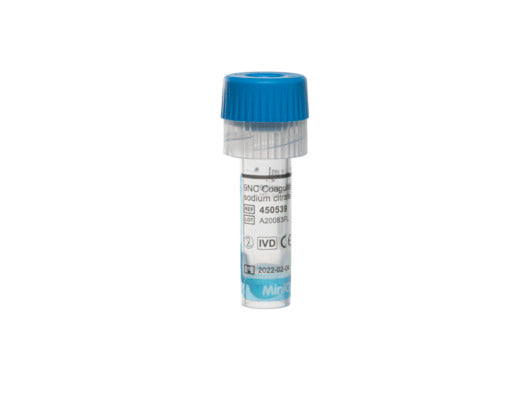 MiniCollect® TUBE 1 ml 9NC Coagulation sodium citrate 3.2% - Capillary Blood Collection - Greiner Bio-One (450539)