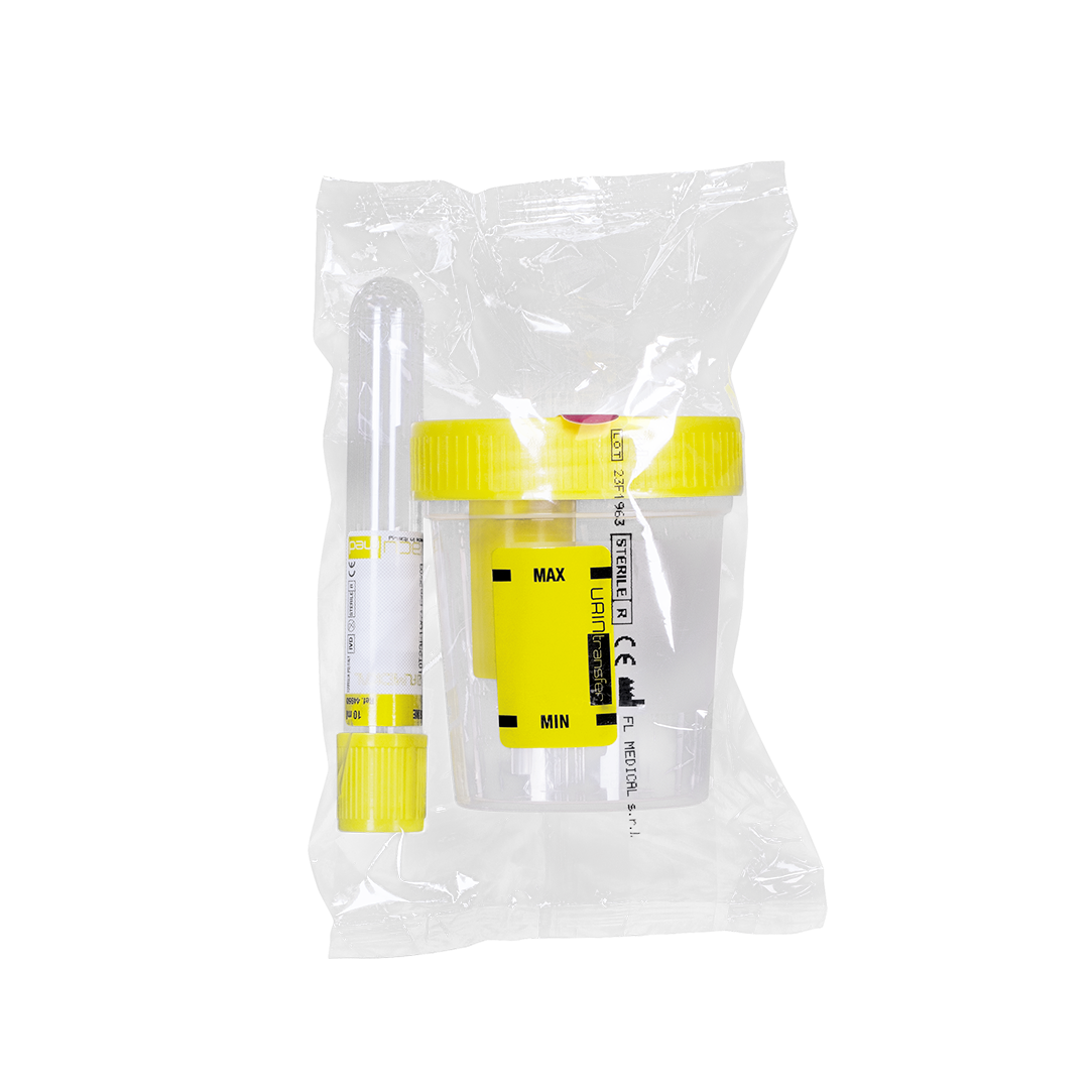 Urintransfer® Kit, Urine Container + 10 ml Vacuum Tube, 60-120 ml (45080)