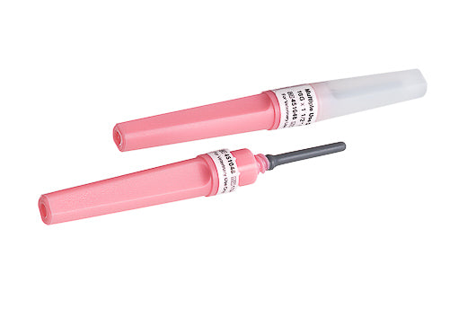 VACUETTE® MULTIPLE USE DRAWING NEEDLE X, STERILE - Pink / 18G 1 1/2", For Veterinary Use Only 1.20 X 38 mm - Greiner Bio-One (451048)