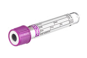 VACUETTE® TUBE, K2E K2EDTA - 1 ml / 13x75 Lavender Cap-White Ring, Non-Ridged - Greiner Bio-One (454052)