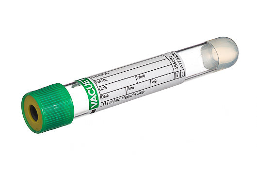 VACUETTE® TUBE 8 ml LH Lithium Heparin Separator - Venous Blood Collection - Greiner Bio-One (455083)