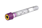 VACUETTE® TUBE, K2E K2EDTA SEPARATOR - 5 ml / 13x100 Lavender Cap-Yellow Ring, Non-Ridged - Greiner Bio-One (456282)