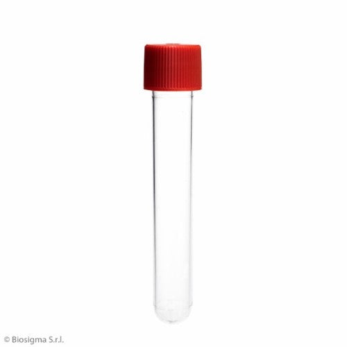 Sterile Centrifuge Tubes 16×100 mm, 10 mL, Screw Cap, Polystyrene (BSM470)