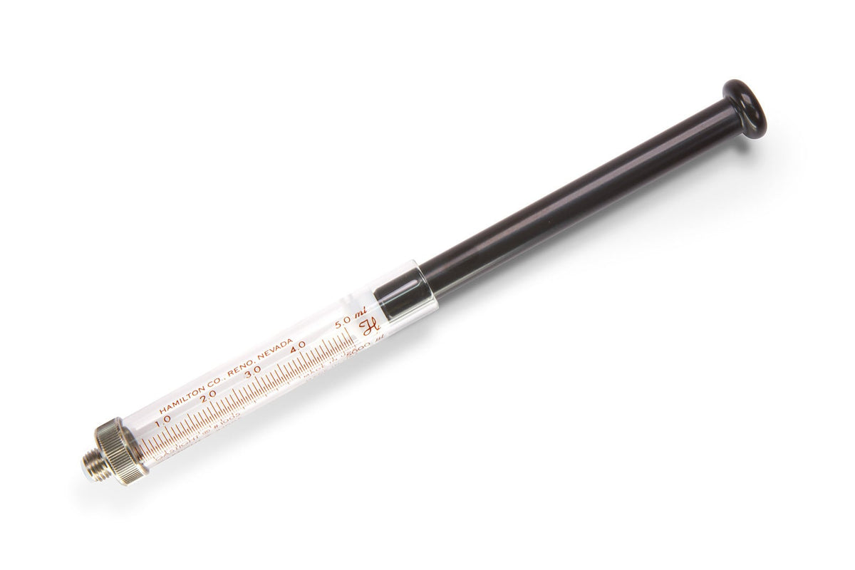 5 mL, Gastight Syringe, Bubble Free Prime (BFP, 5/16"-28) 59000-45 - Lab Syringes - Hamilton Company