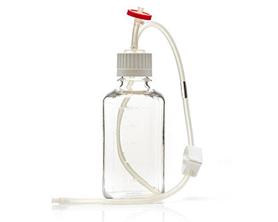 EZBio® MTO 500mL Bottle Assembly, 38-430 VersaCap®, w/ Pinch Pipe, 10/CS (437-8305-FLS) — Foxx Life Sciences