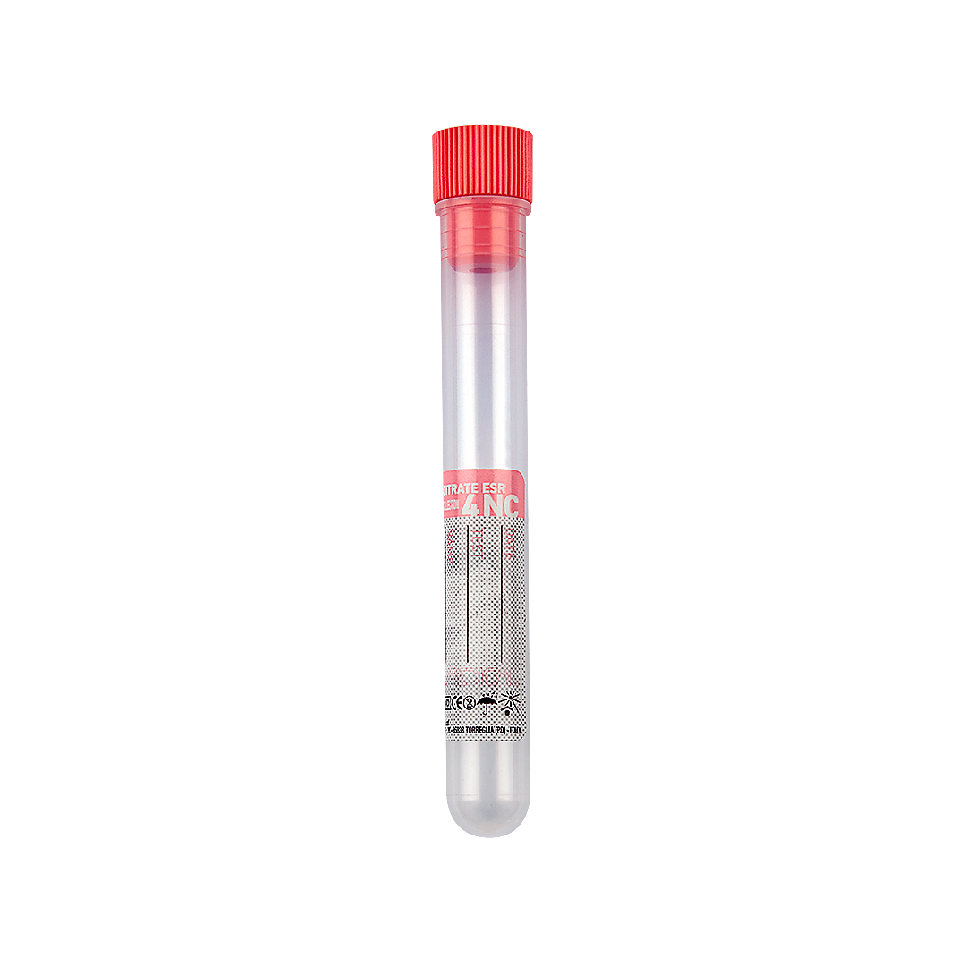 Sedi-Rate Tube with 0.2 ml Sodium Citrate (3.8%) x 0.8 ml Blood (ESR), pink cap (50335)