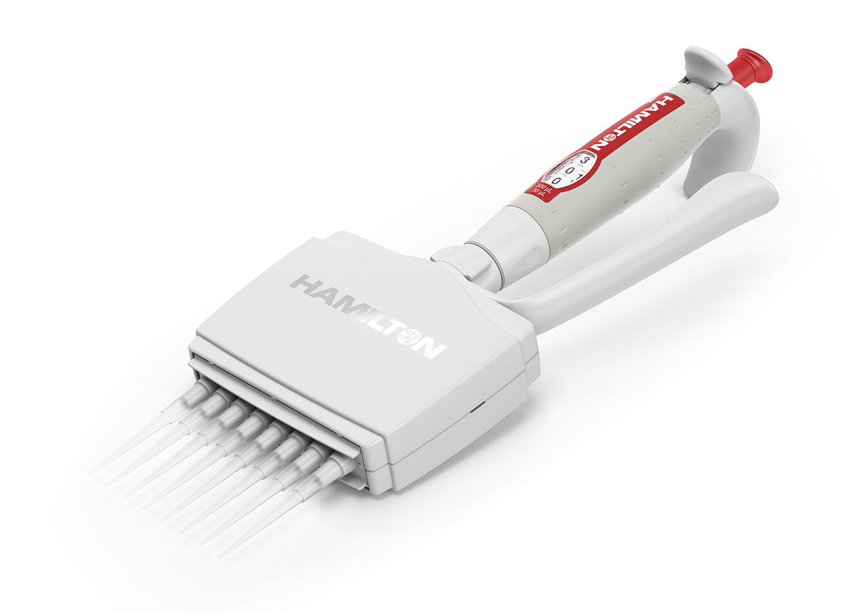 8-Channel Adjustable Volume SoftGrip Pipette 55019-52 - Benchtop & Handheld Solutions - Hamilton Company