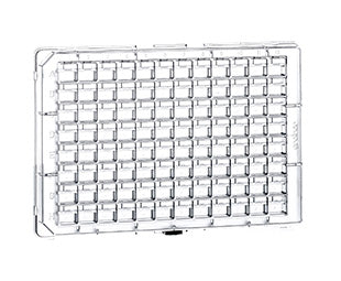 CRYSTALQUICK LP PLATE, 96 WELL, SQUARE WELLS, FLAT BOTTOM, LOW PROFILE - PS / Standard - Greiner Bio-One (609171)