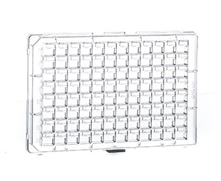 CRYSTALQUICK LP PLATE, 96 WELL, SQUARE WELLS, FLAT BOTTOM, LOW PROFILE - COC / Lbr - Greiner Bio-One (609871)