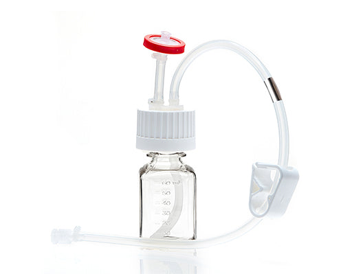EZBio® MTO 60mL Bottle Assembly, 38-430 VersaCap®, w/ Pinch Pipe, 10/CS (437-8302-FLS) — Foxx Life Sciences