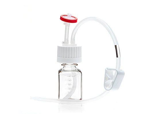 EZBio® MTO 60mL Bottle Assembly, 38-430 VersaCap®, w/ Pinch Pipe, 10/CS (437-8302-FLS) — Foxx Life Sciences