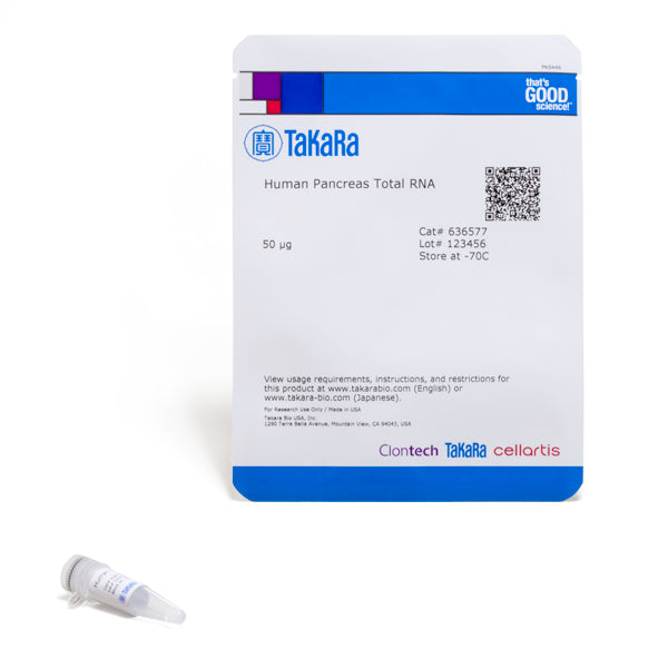 Human Pancreas Total RNA 636577 - mRNA and cDNA synthesis - Takara Bio