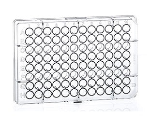 CELL CULTURE MICROPLATE, PS, CELLSTAR®, CELL-REPELLENT SURFACE - 96 Well / U-Bottom / Clear, Sterile, Lid With Condensation Rings, 8 pcs./bag - Greiner Bio-One (650979)