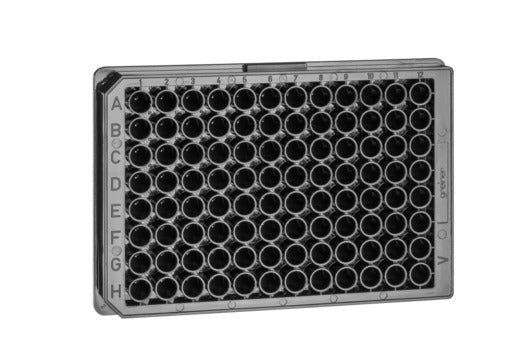 MICROPLATE, 96 WELL, PP - Non-sterile / V-Bottom (Chimney Well), Black - Greiner Bio-One (651209)