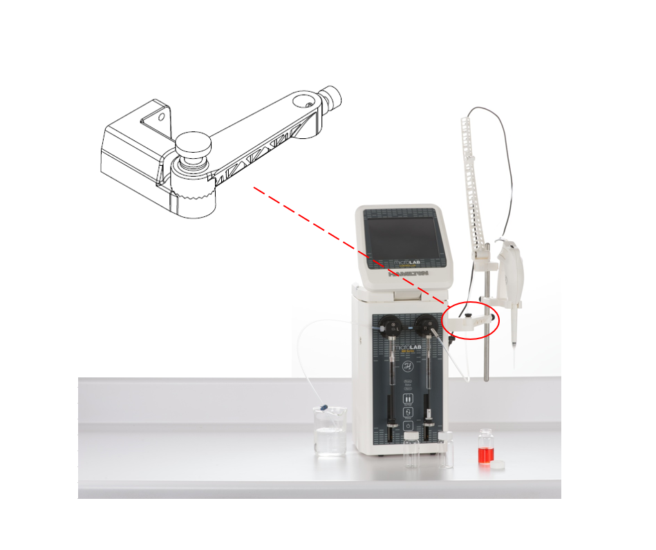 Ring Stand and Mount for Microlab Cable Management System (DTHP) 65176-01 - Consumables Labware & Accessories
