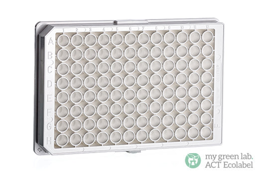 CELL CULTURE MICROPLATE, 96 WELL, PS - Sterile / No / F-Bottom (Chimney Well), White, Lid With Condensation Rings, 8 pcs./bag, Cellstar® TC - Greiner Bio-One (655083)